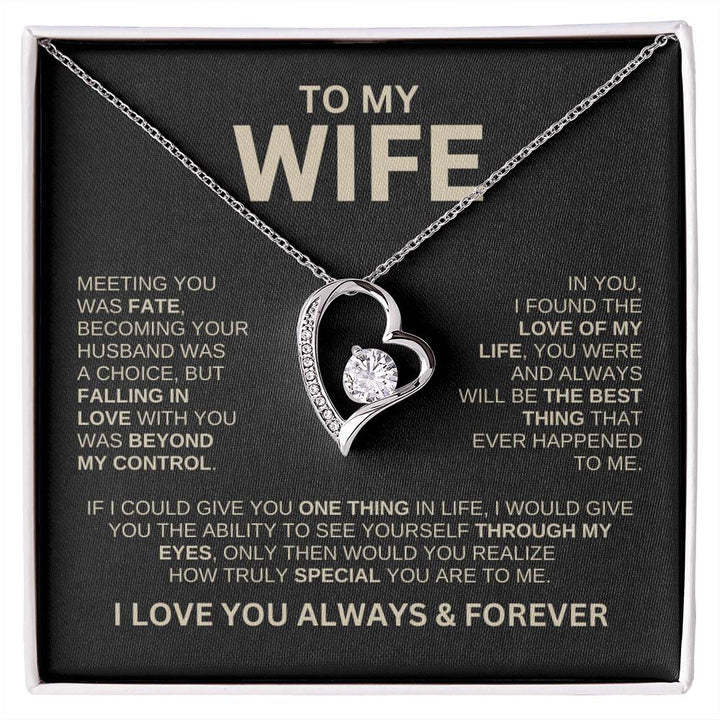 Hollow Jeweled Love Necklace Special Design Gift For Wife