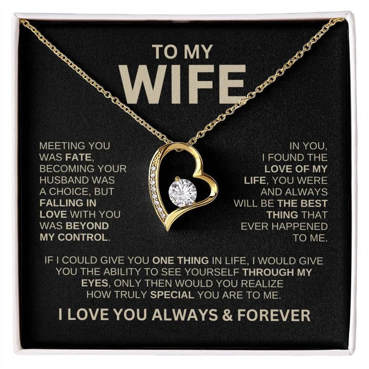 Hollow Jeweled Love Necklace Special Design Gift For Wife