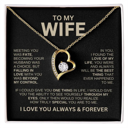 Hollow Jeweled Love Necklace Special Design Gift For Wife