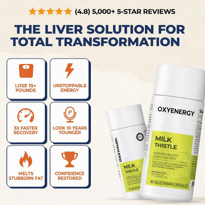 Oxyenergy Milk Thistle Liver Detox & Colon Cleanse