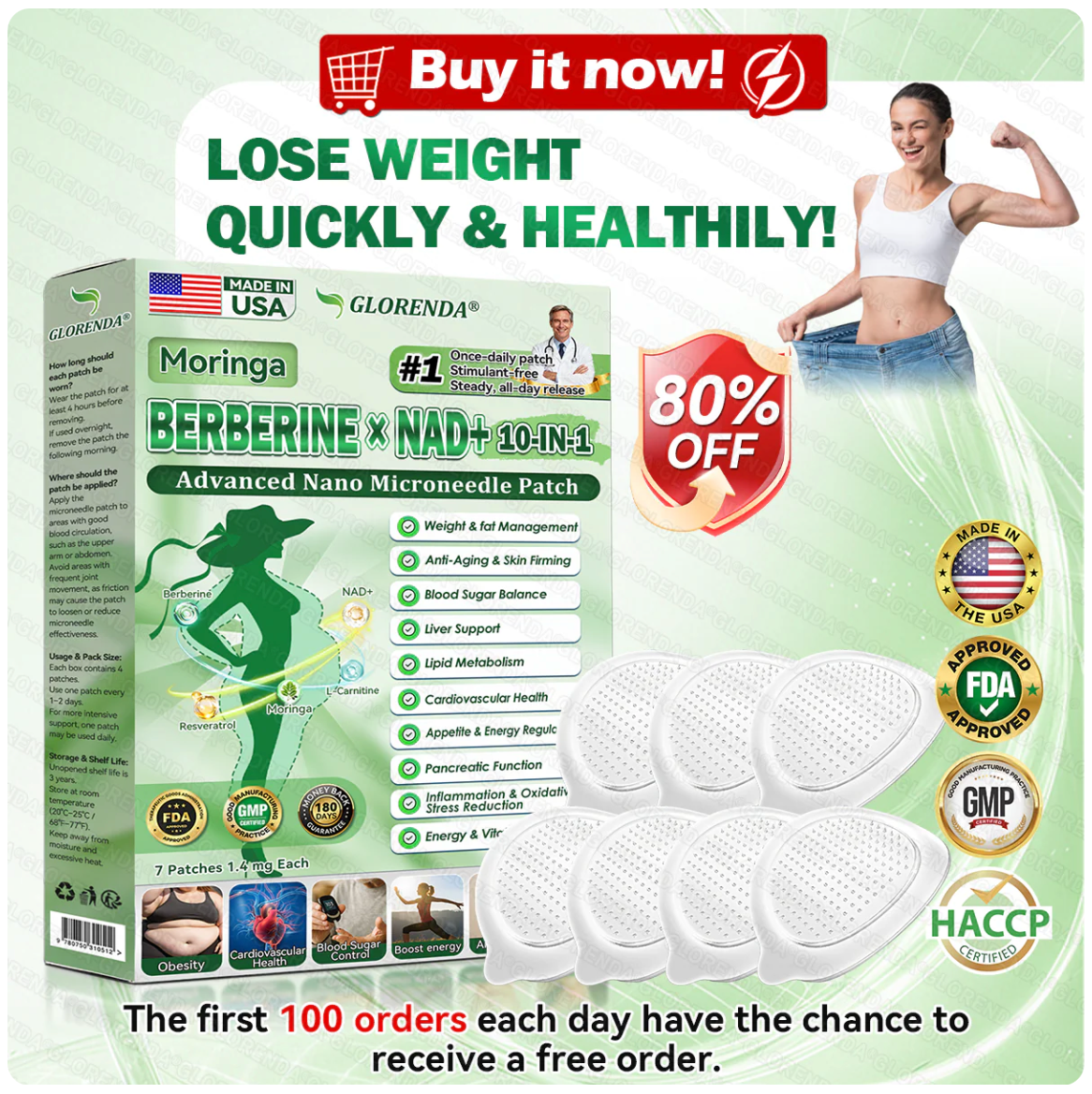 Moringa Firming Microneedle Patch