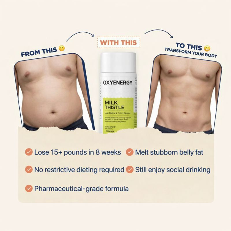 Oxyenergy Milk Thistle Liver Detox & Colon Cleanse