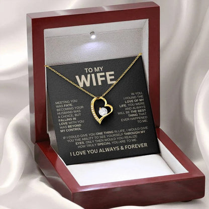 Hollow Jeweled Love Necklace Special Design Gift For Wife